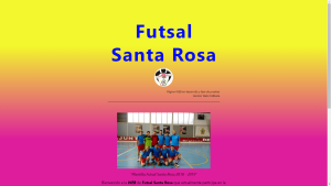 Website Futsal Santa Rosa
